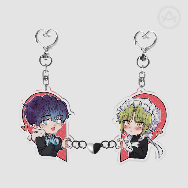 [FILWMEG] Novier & Beryl - Acrylic Magnet Keychain (VALENTINES)