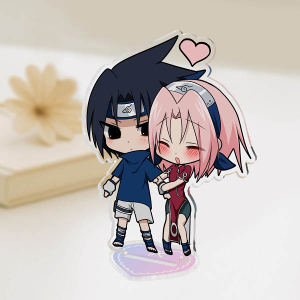 Chibi SasuSaku (Sakura short hair) Acrylic stand