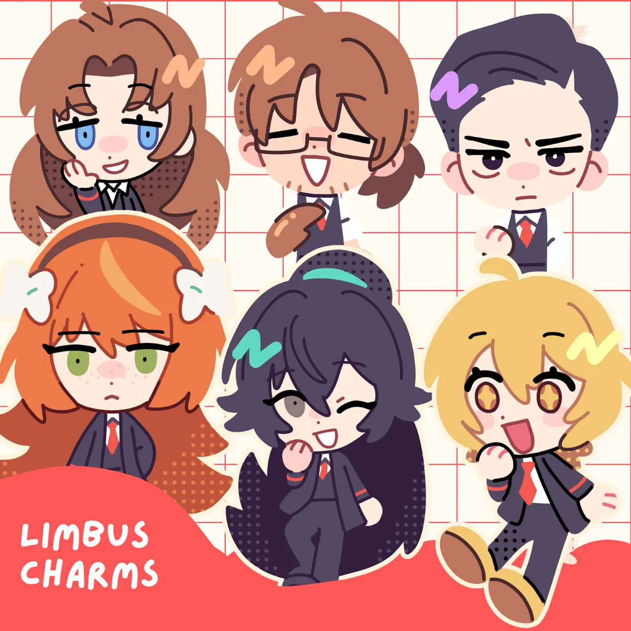 Limbus Company Keychain Set