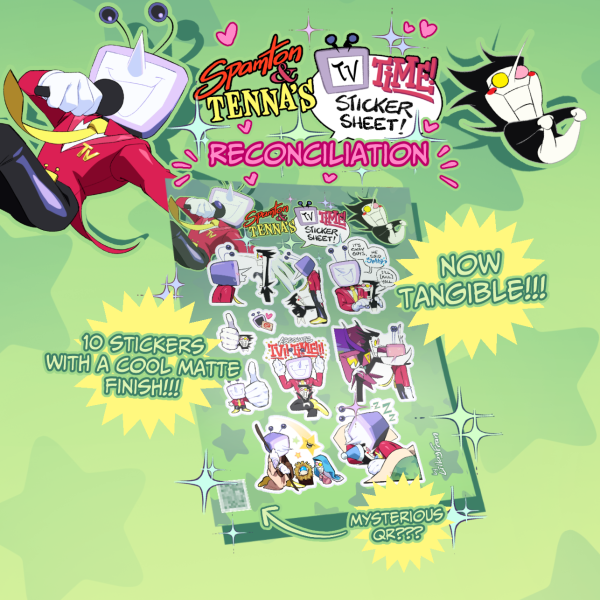 [Sticker Sheet] Spamton&Tenna's TV Time Series - Reconciliation