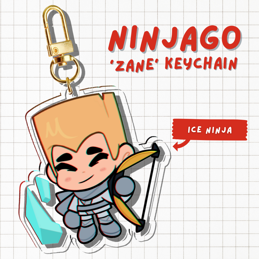 NINJAGO || Zane Keychain