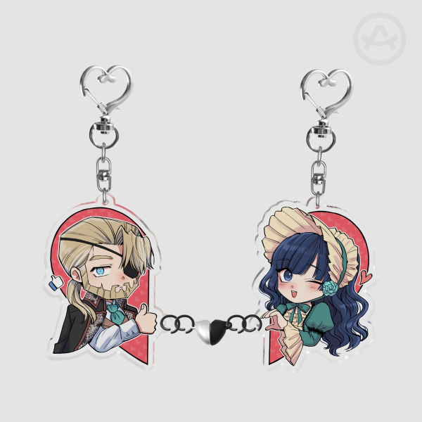 [FILWMEG] Will & Mary - Acrylic Magnet Keychain (VALENTINES)