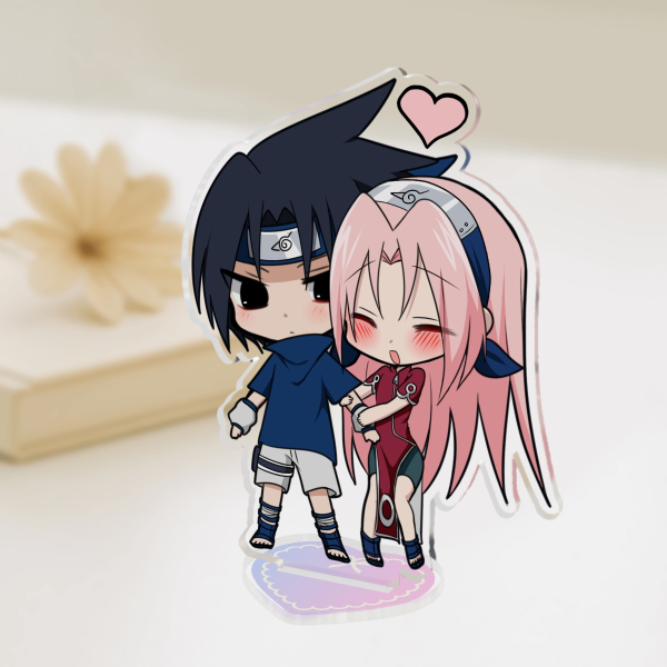 Chibi SasuSaku (Sakura long hair) Acrylic stand