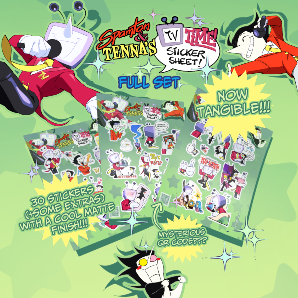 FULL BUNDLE [Sticker Sheet] Spamton&Tenna's TV Time Series