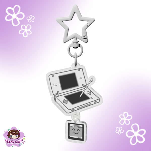 Sleek White DS Gaming Charm