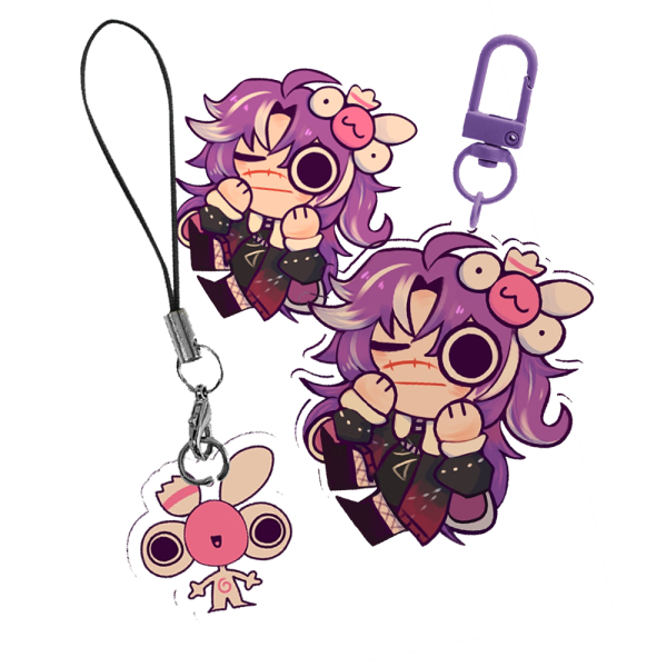 Michi set (Sticker + Keychain + Charm)