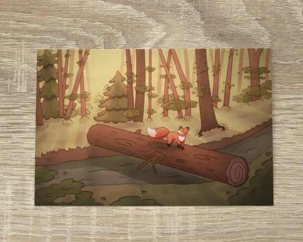 Walk in the Forest - Postcard