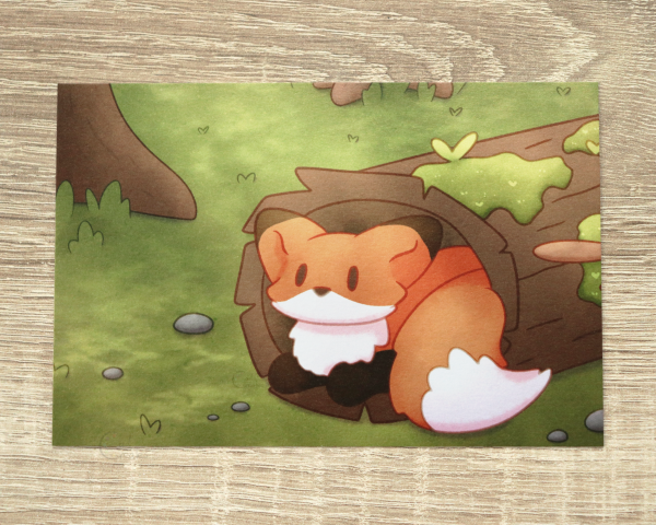 A Foxes Favorite Spot - Postcard