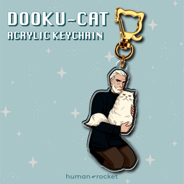 Dooku-Cat Acrylic Keychain