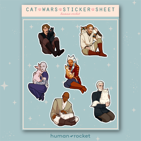 Cat Wars Sticker Sheet