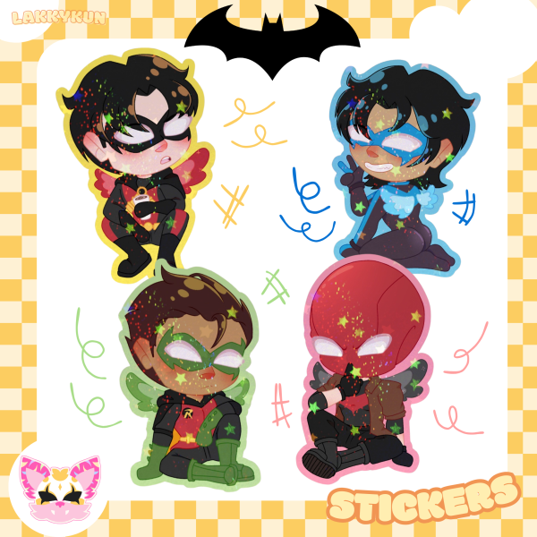 Robins sticker set