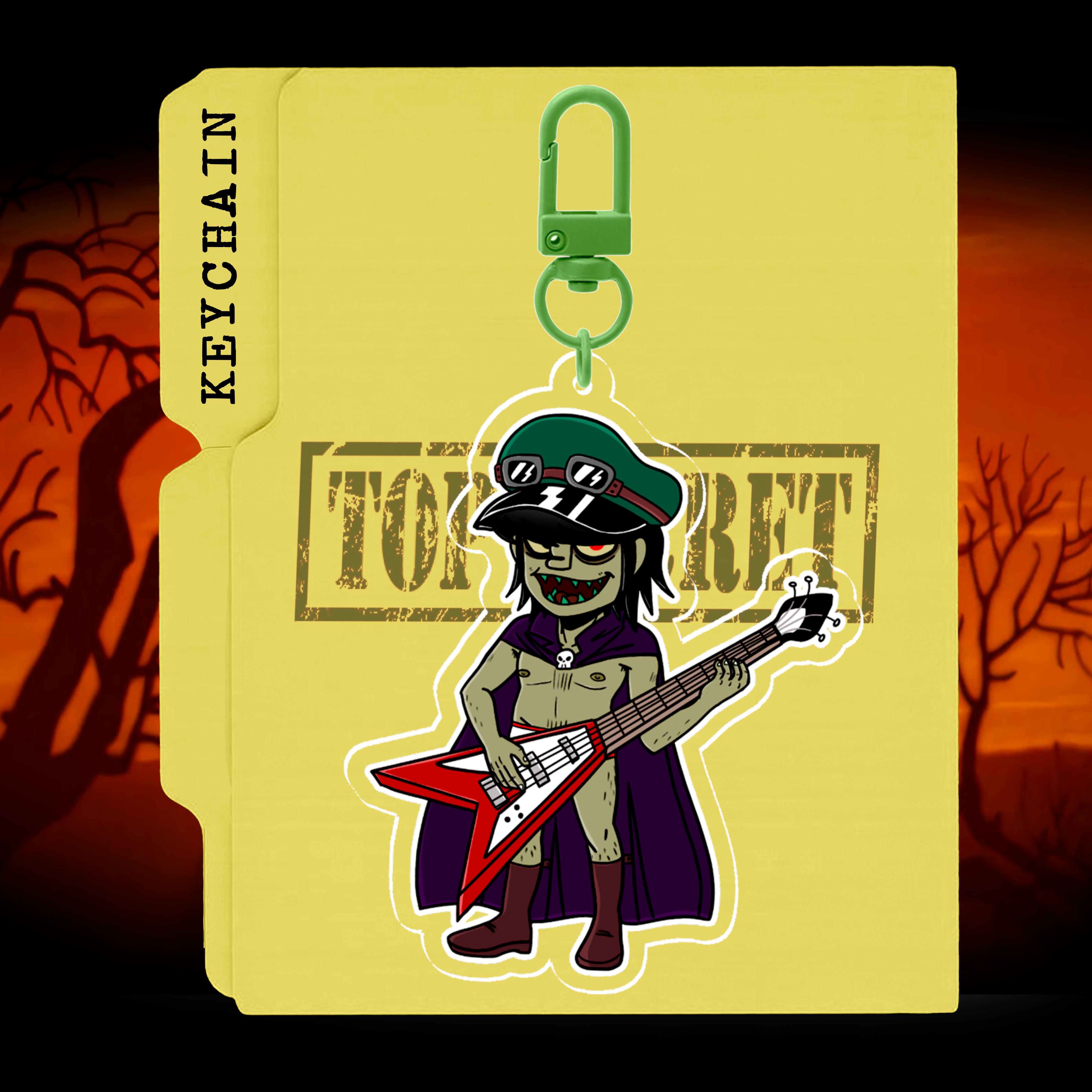 Murdoc Demon Days Clear Acrylic Keychain