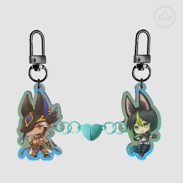 Sumeru Besties Acrylic Magnet Keychains