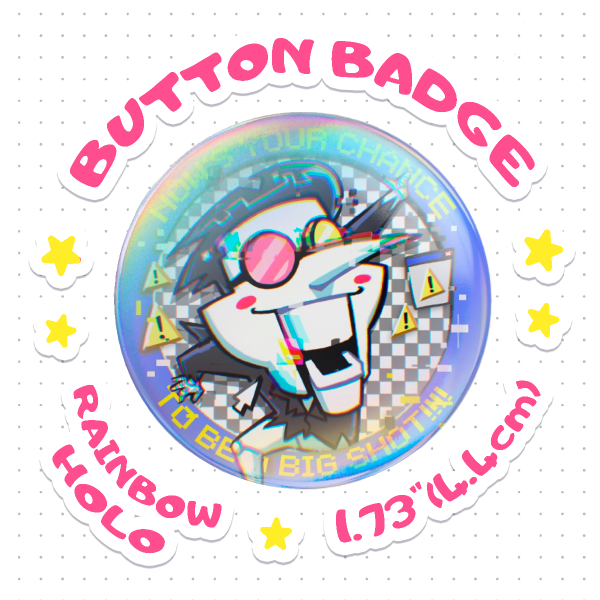 Spamton "Big Shot!" - Button Badge [Deltarune]