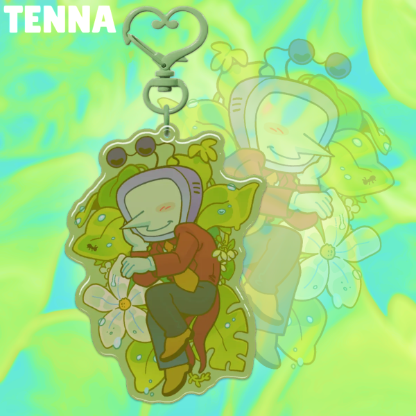 🌿Foliage Tenna Epoxy Keychain