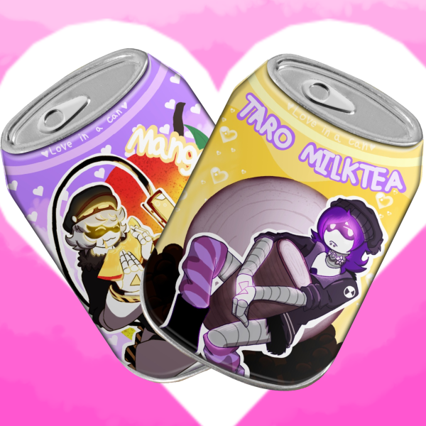 Nuzi "Love in a can" Metal Pin Set
