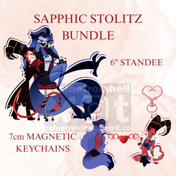 [Standee & Keychain] Sapphic Stolitz Bundle