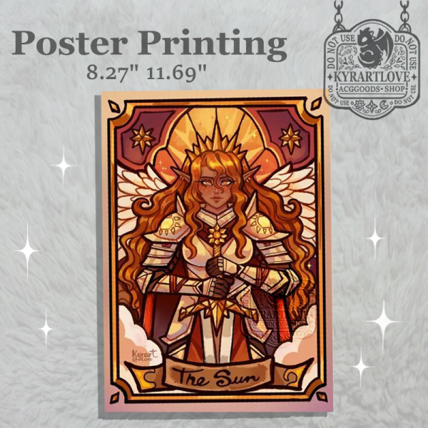 Queen angel knight of the sun Poster Printing 8.27" 11.69" (210mm*297mm)