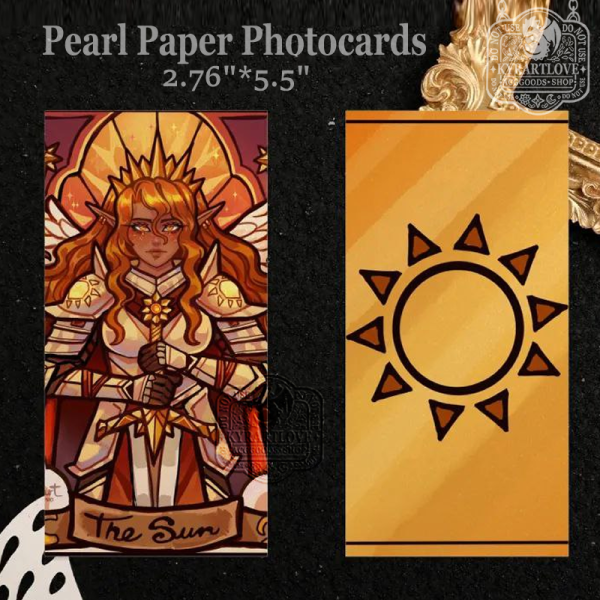 Queen angel knight of the sun Pearl Paper Photocards 2.76"*5.5" (70mm*140mm)