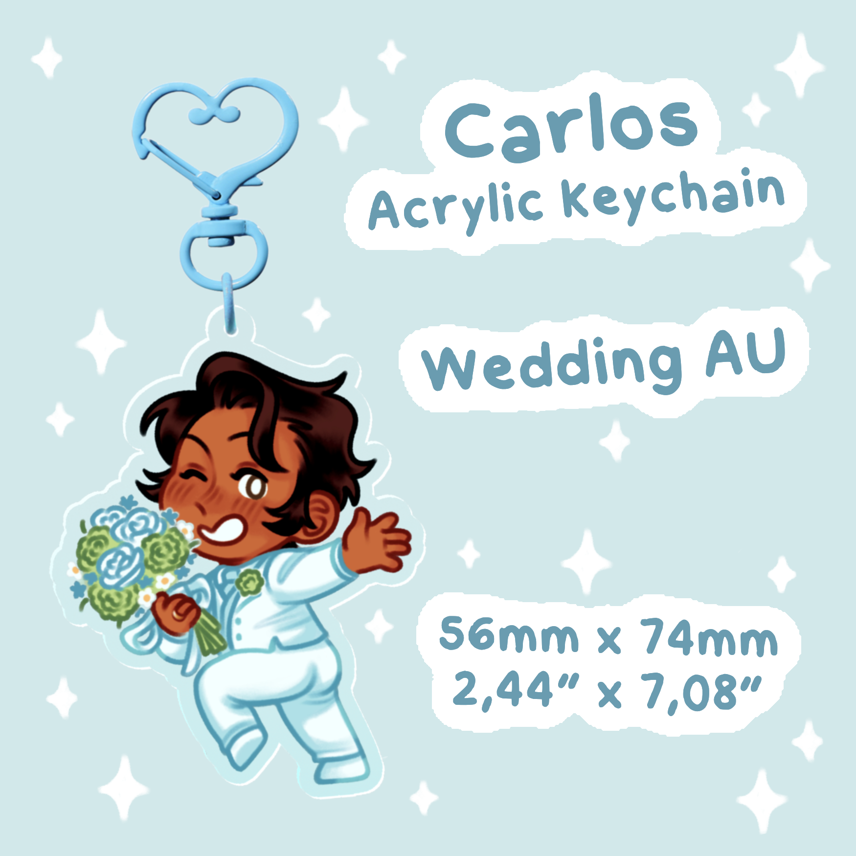Carlos - Wedding AU - Acrylic Keychains