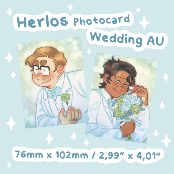 Herlos - Wedding AU - Paper Photocards