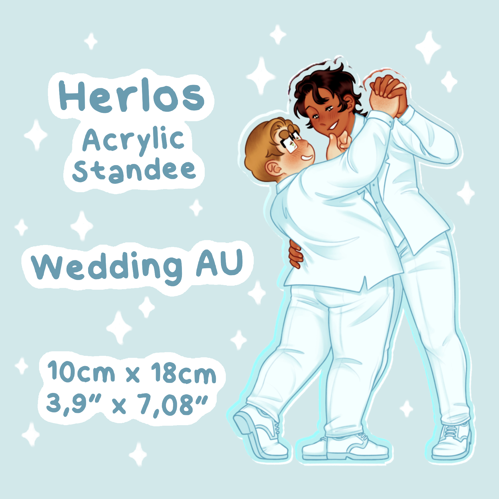 Herlos - Wedding AU - Edge Acrylic Standees