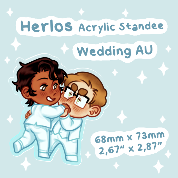 Herlos - Wedding AU - Small Acrylic Standees