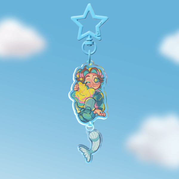 MaxGGs Whale Connection Acrylic Keychains