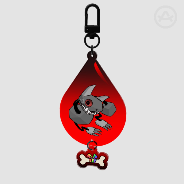 DANDY'S WORLD | Twisted Pebble Acrylic Keychain