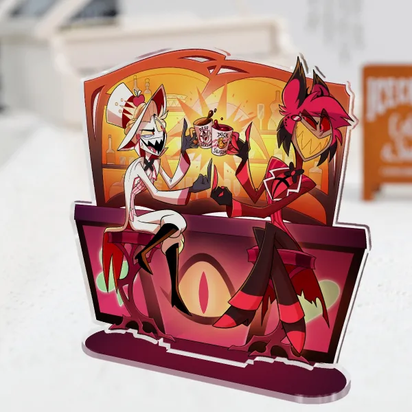  Standee | Cheers, eyesore - Hazbin Hotel Alastor and Lucifer 