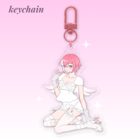 [OC] Momo Clear Acrylic Keychains