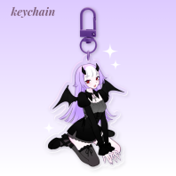 [OC] Viola Clear Acrylic Keychains
