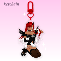 [OC] Clear Acrylic Keychains