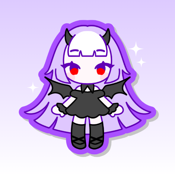 [OC] Mini Viola Die Cut Stickers