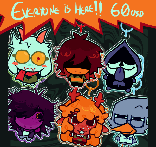 DELTARUNE KEYCHAIN BUNDLE