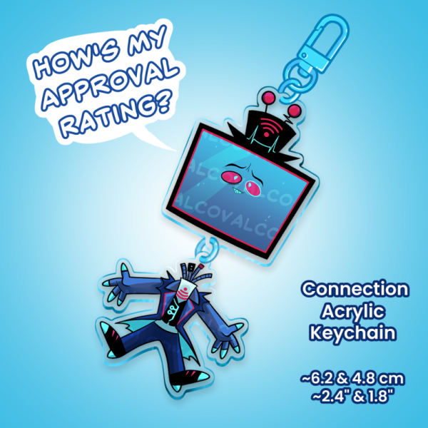 Vox Acrylic Keychains — How's my approval rating?