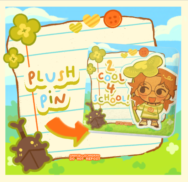 Clover Square Plush Pin