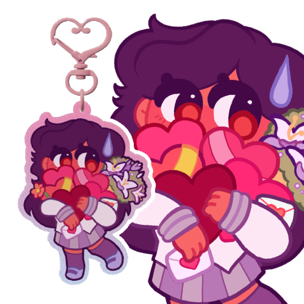 I 🩷 APHMAU LOVE STRUCK 2026 Keychain and Sticker Bundle