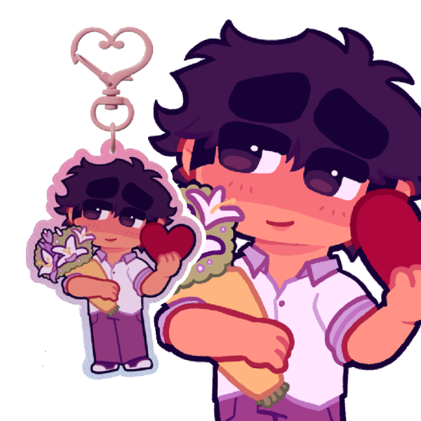 I 🩷 AARON LOVE STRUCK 2026 Keychain and Sticker Bundle