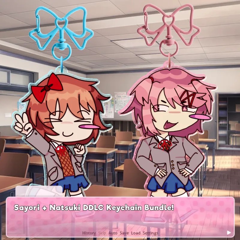 Sayori + Natsuki DDLC Keychain Bundle! by cowboypilled - ACGGOODS