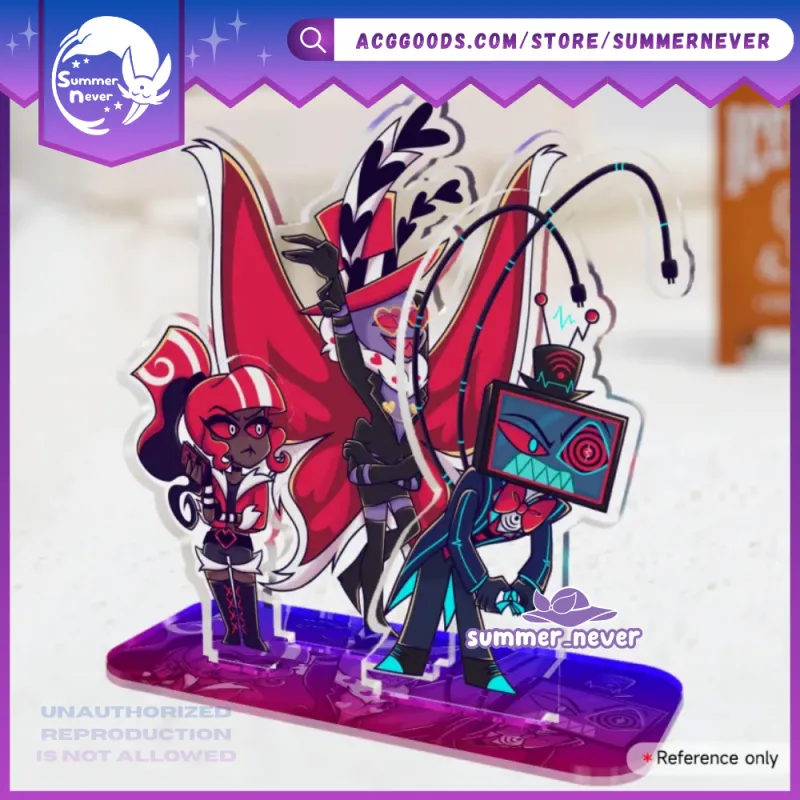 VS The Vees [Hazbin Hotel] Acrylic Standee (Vox, Valentino
