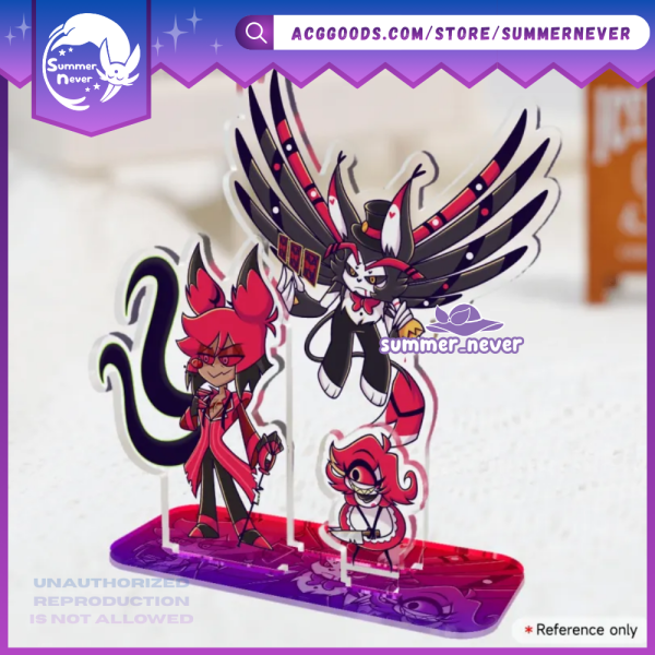VS Radio Trio [Hazbin Hotel] Acrylic Standee (Alastor, Husk, Niffty)