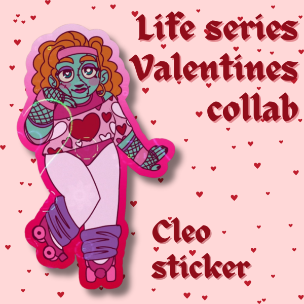 Valentine's Day ZombieCleo Sticker