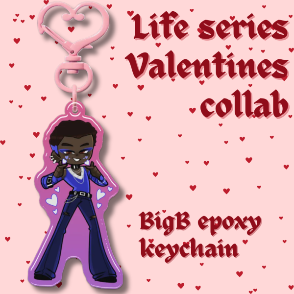 [Life Series] BigB Valentine's Special | Epoxy Keychain