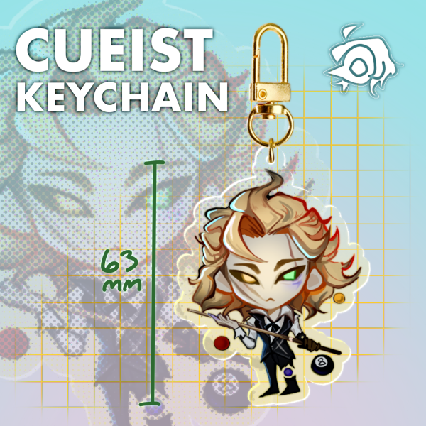 Cueist/Marcus Thorne Clear Acrylic Keychain