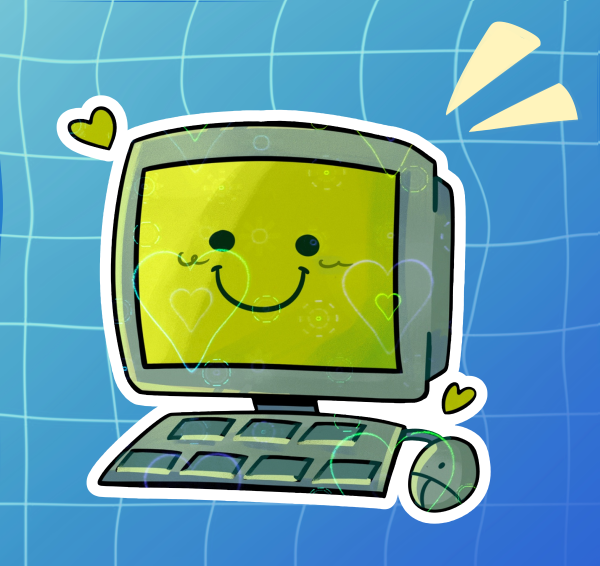 Electric Dreams Edgar Sticker