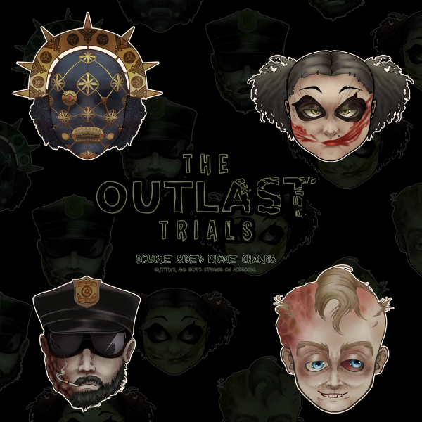 Outlast Trials Phone Charms Set
