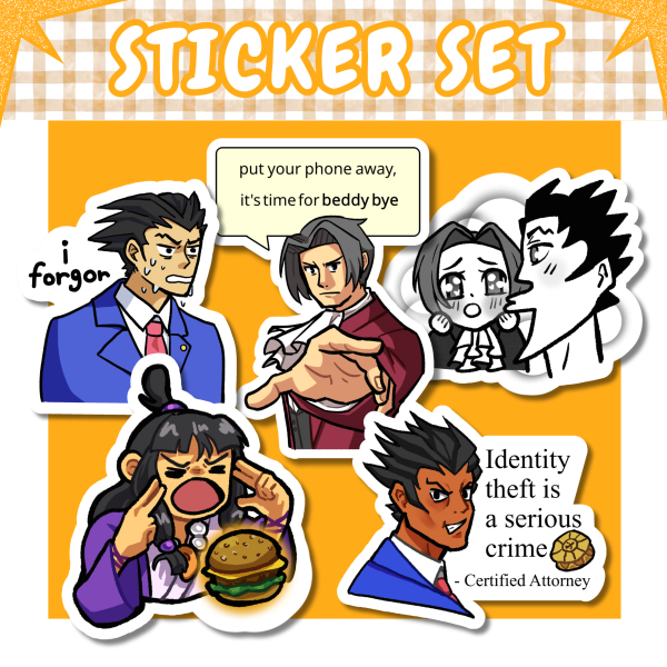 Ace Attorney Stickers