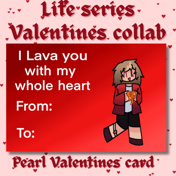 Pearl Double life postcard for valentines day