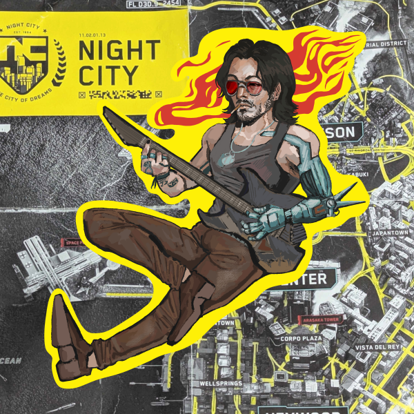 Johnny Silverhand - Glossy Sticker